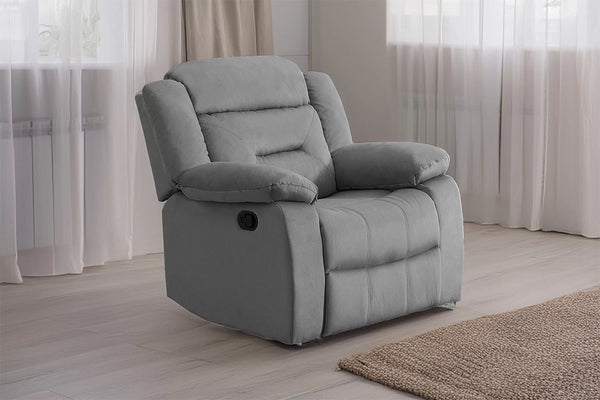 Manual Recliner Single – Manual Motion – Dark Gray (F8794)