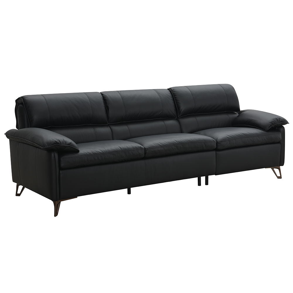 Eilene - Sofa - Black Top Grain Leather