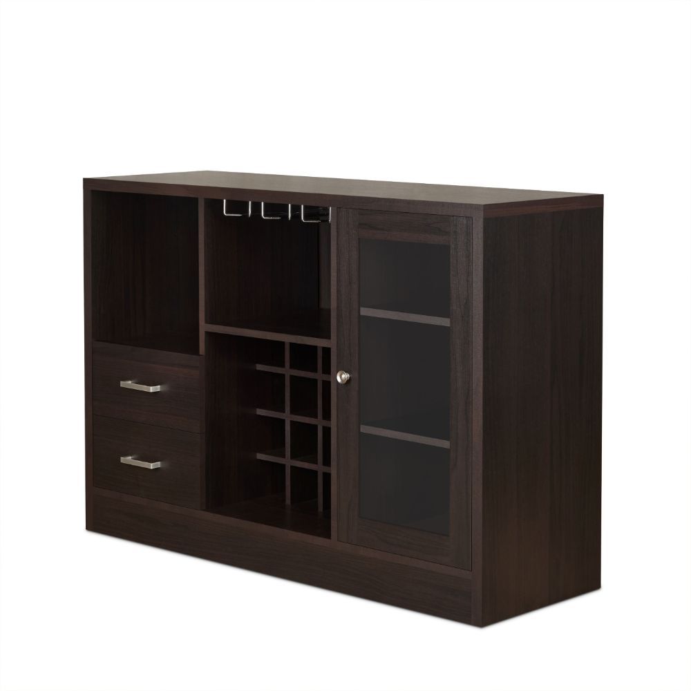 Hazen - 33" Wine Cabinet - Espresso