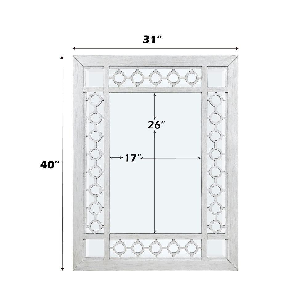 Varian - Mirror - Mirrored & Antique Platinum