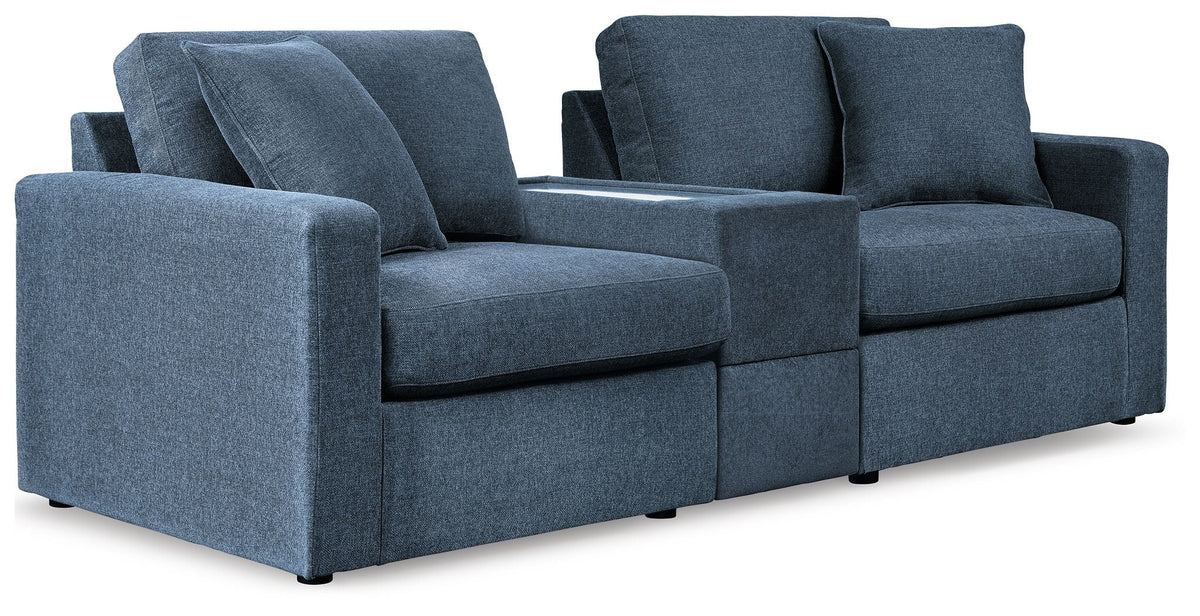 Modmax - 3-Piece Sectional Sofa With Storage Console - Fabric - Ink