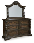 Maylee - Dresser And Mirror - Dark Brown