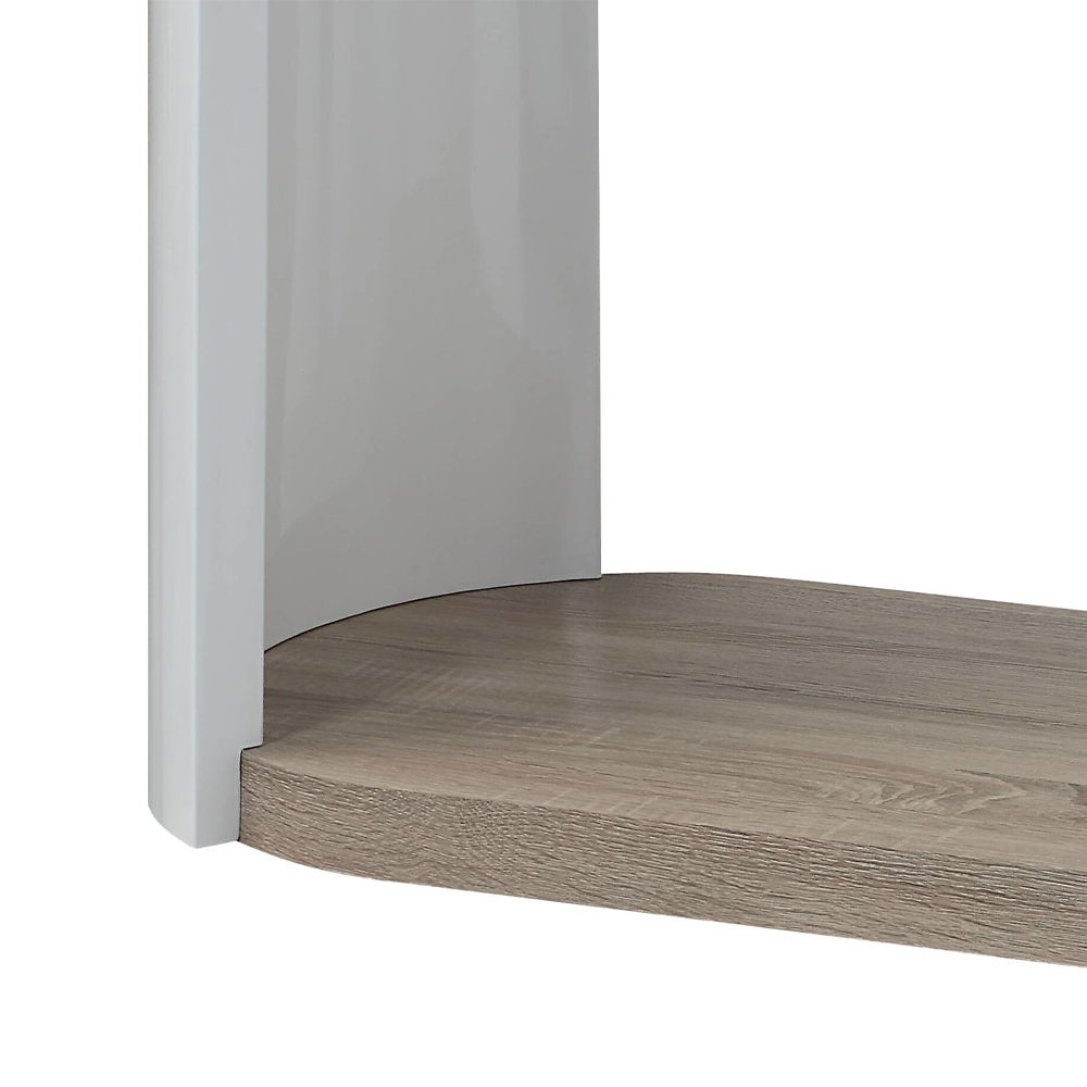 Zoma - Sofa Table - Oak & White High Gloss