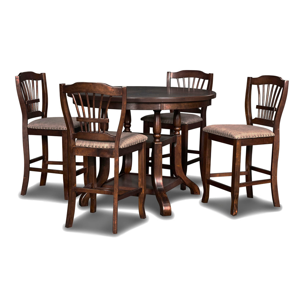 Bixby - Counter Table & 4 Chairs - Espresso