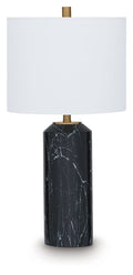 Hanzila - Poly Table Lamp - Black / Gold Finish
