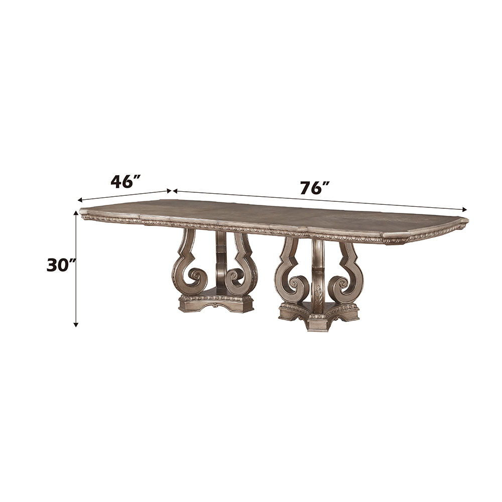 Northville - 30" Dining Table - Antique Silver