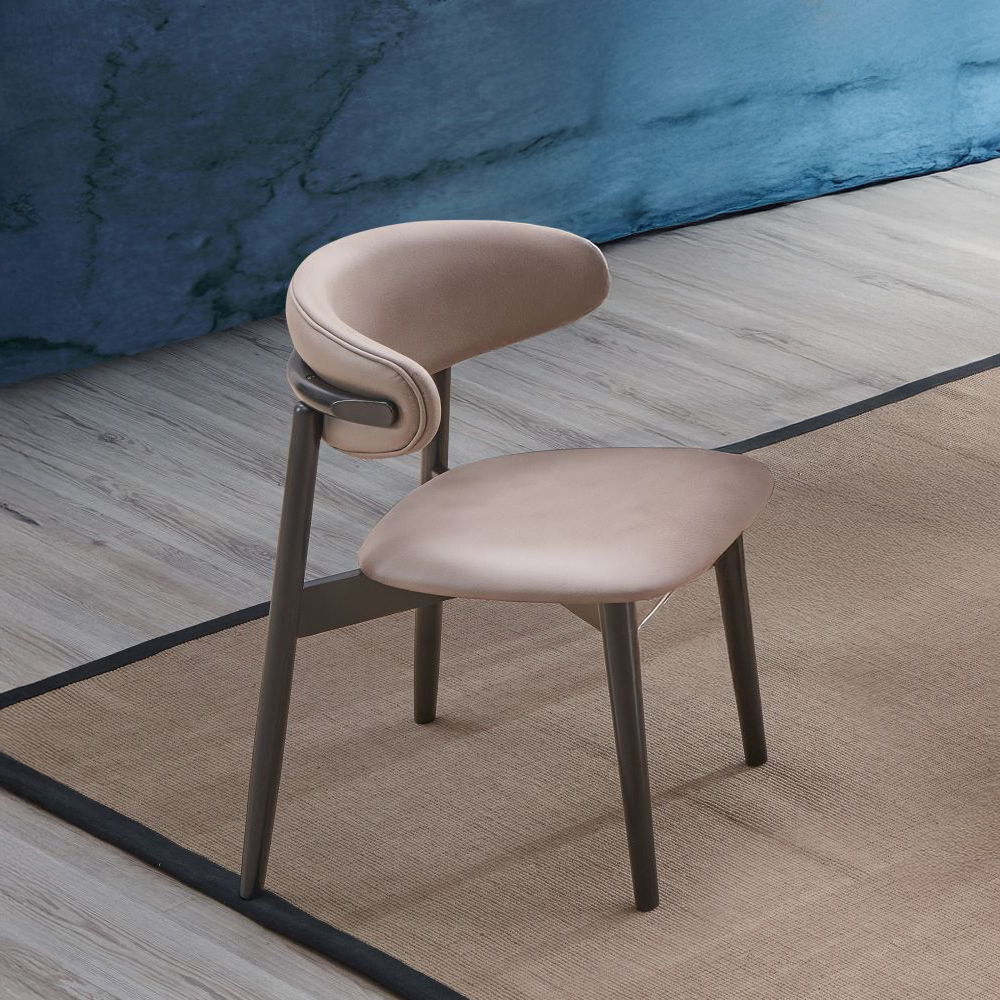 Lanae - Side Chair (Set of 2) - Coffee Polish Microfiber & Black