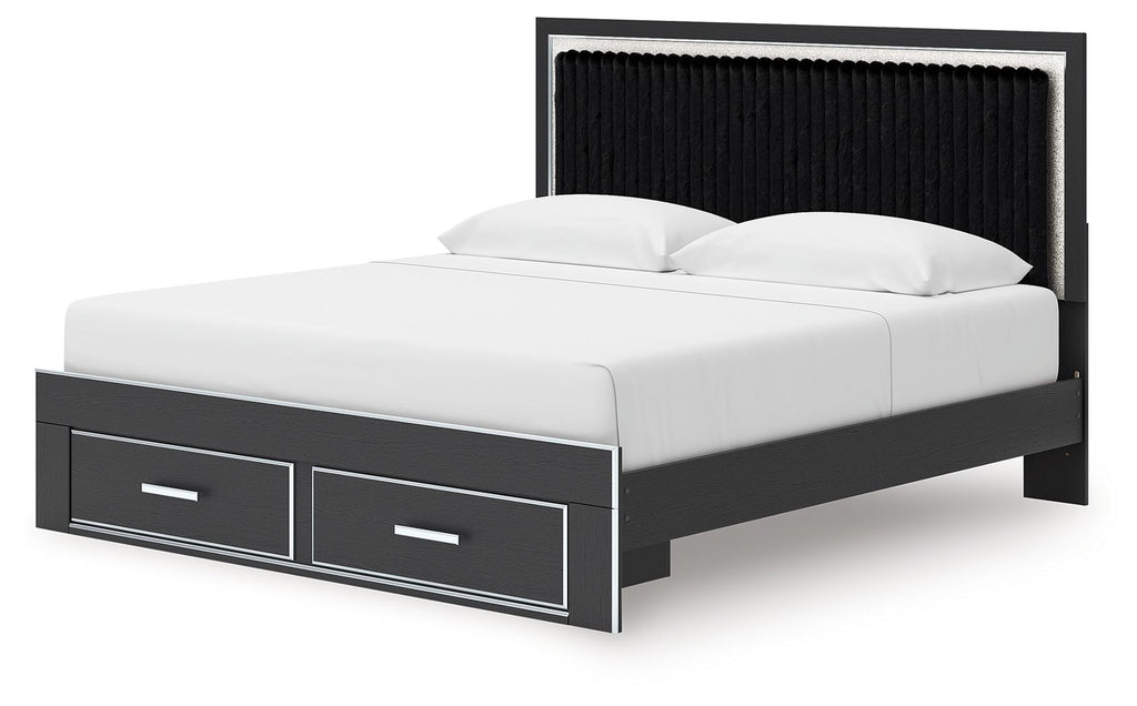 Zuraleus - Upholstered Panel Platform Storage Bed
