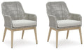 Seton Creek - Arm Chair With Cushion (Set of 2) - Gray