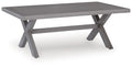 Half Moon Beach - Rectangular Cocktail Table - Gray