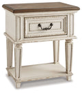 Realyn - One Drawer Night Stand - Chipped White
