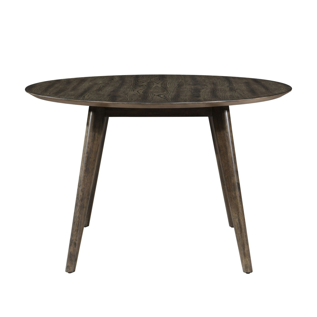 Rex - 48" Round Dining Table - Walnut Brown