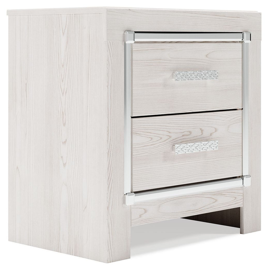 Altyra - Two Drawer Night Stand - White