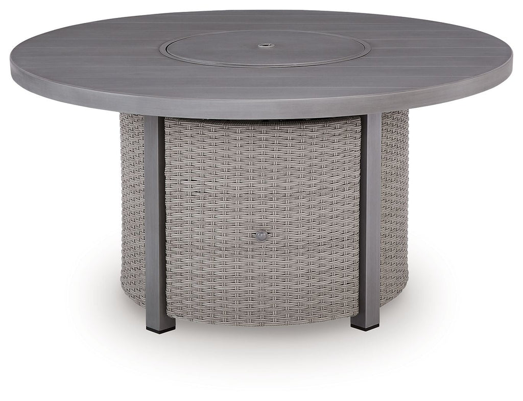Half Moon Beach - Round Fire Pit Table - Gray