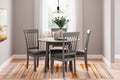 Shullden - 5 Pc. - Drop Leaf Table, 4 Side Chairs - Gray