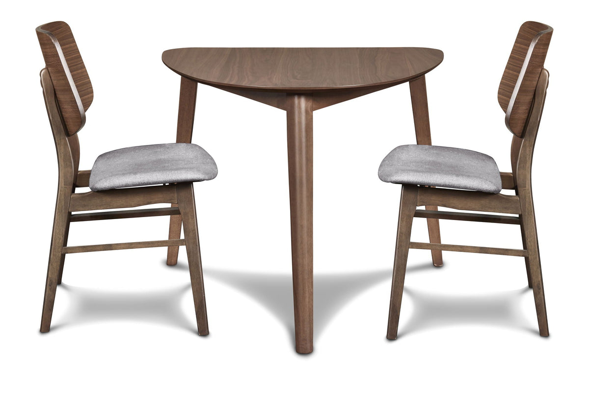 Oscar - Corner Table With 2 Cushion Chairs