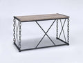 Jodie - Console Table (Same 92248) - Rustic Oak & Antique Black