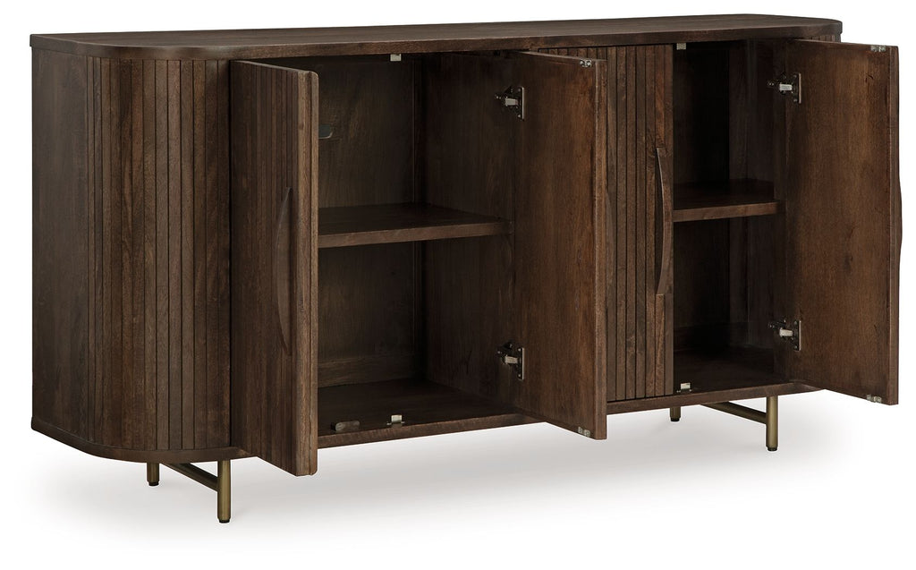 Amickly - Accent Cabinet - Dark Brown