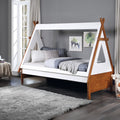 Loreen - Twin Bed - Oak & White