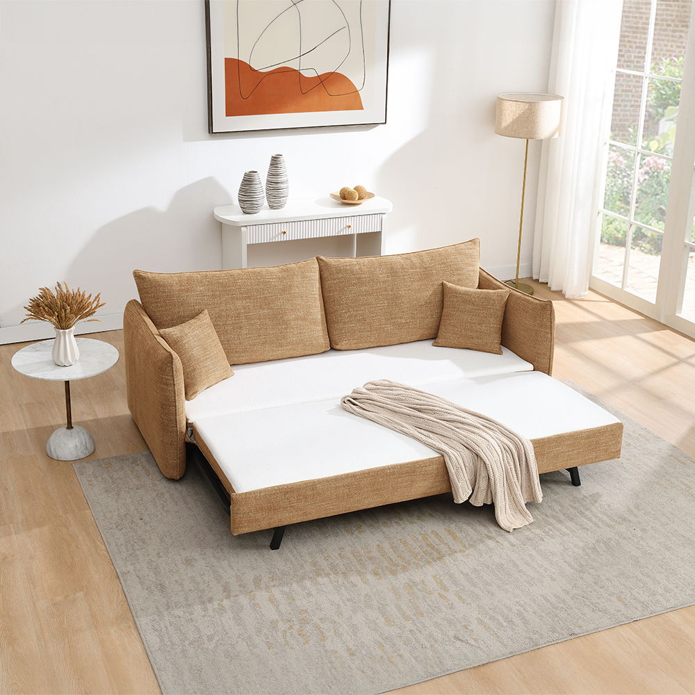 Cadie - Sofa With 2 Pillows - Mocha