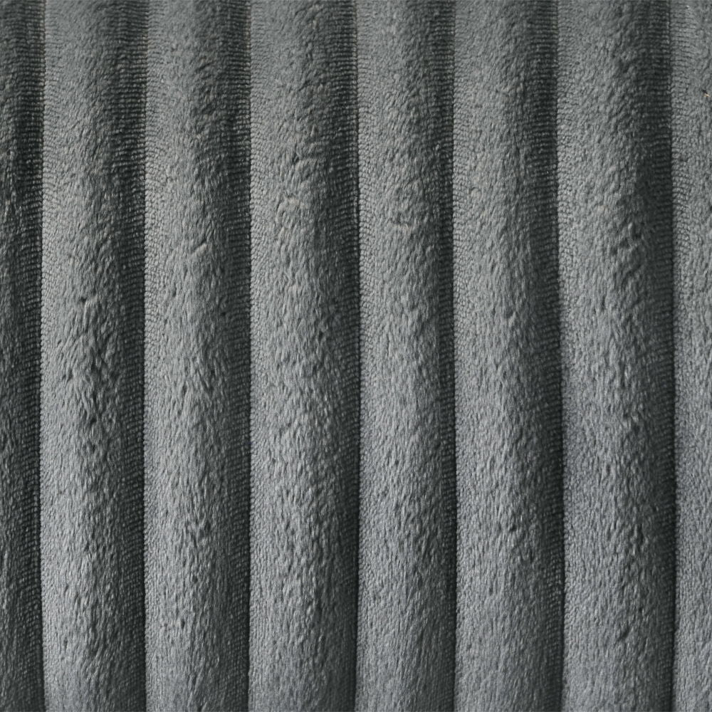 Lesley - Motion Sofa - Gray Corduroy & Velvet