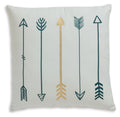 Gyldan - Pillow (Set of 4) - White / Teal / Gold