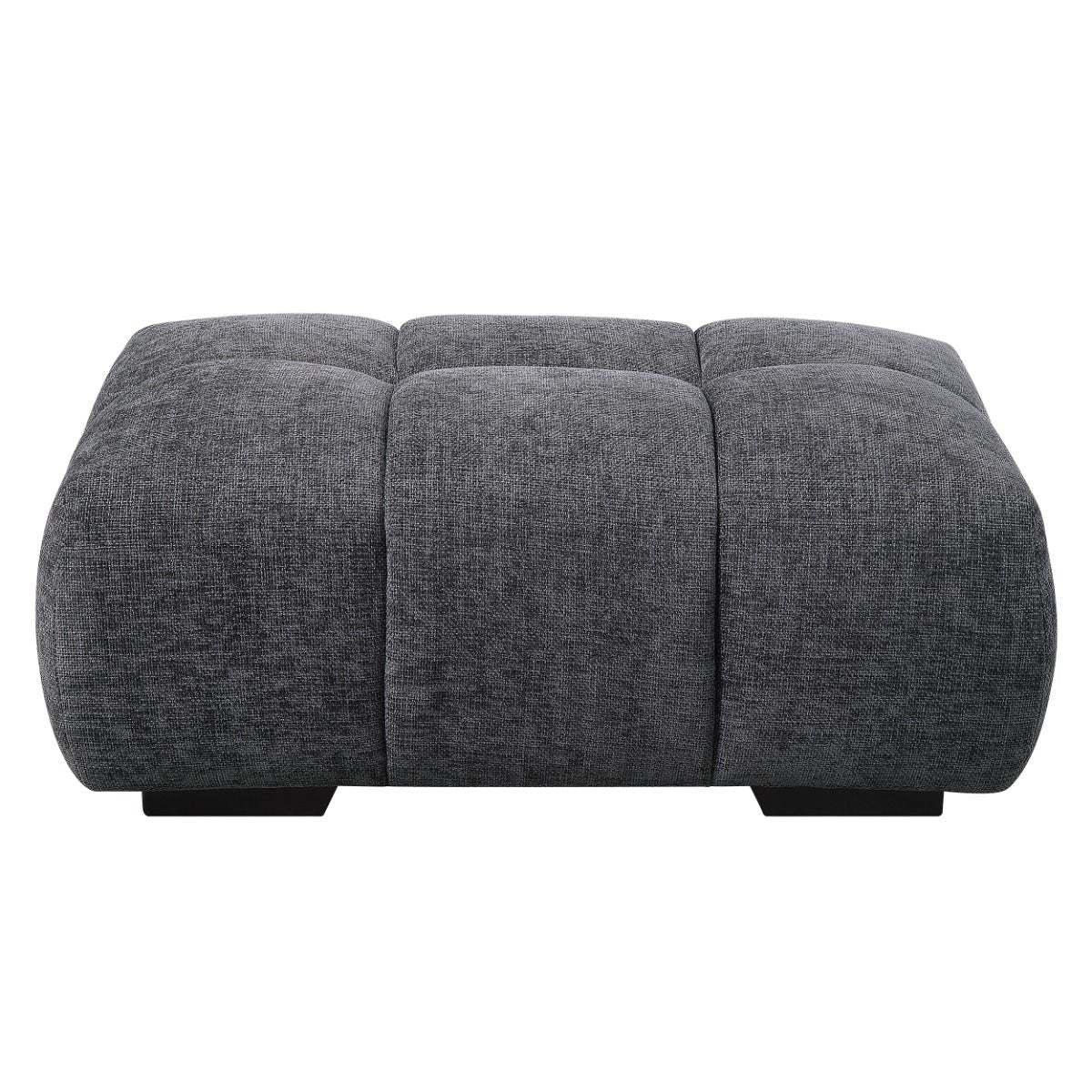 Chosen - Ottoman - Gray Chenille