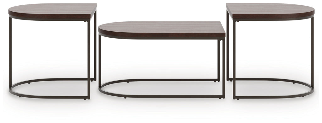 Vanmore - Occasional Table Set (Set of 3) - Dark Brown