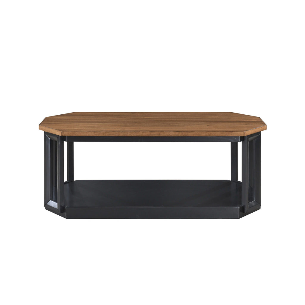 Decker - 3 Piece Occasional Set (1 Coffee & 2 End Tables) - Brown / Black