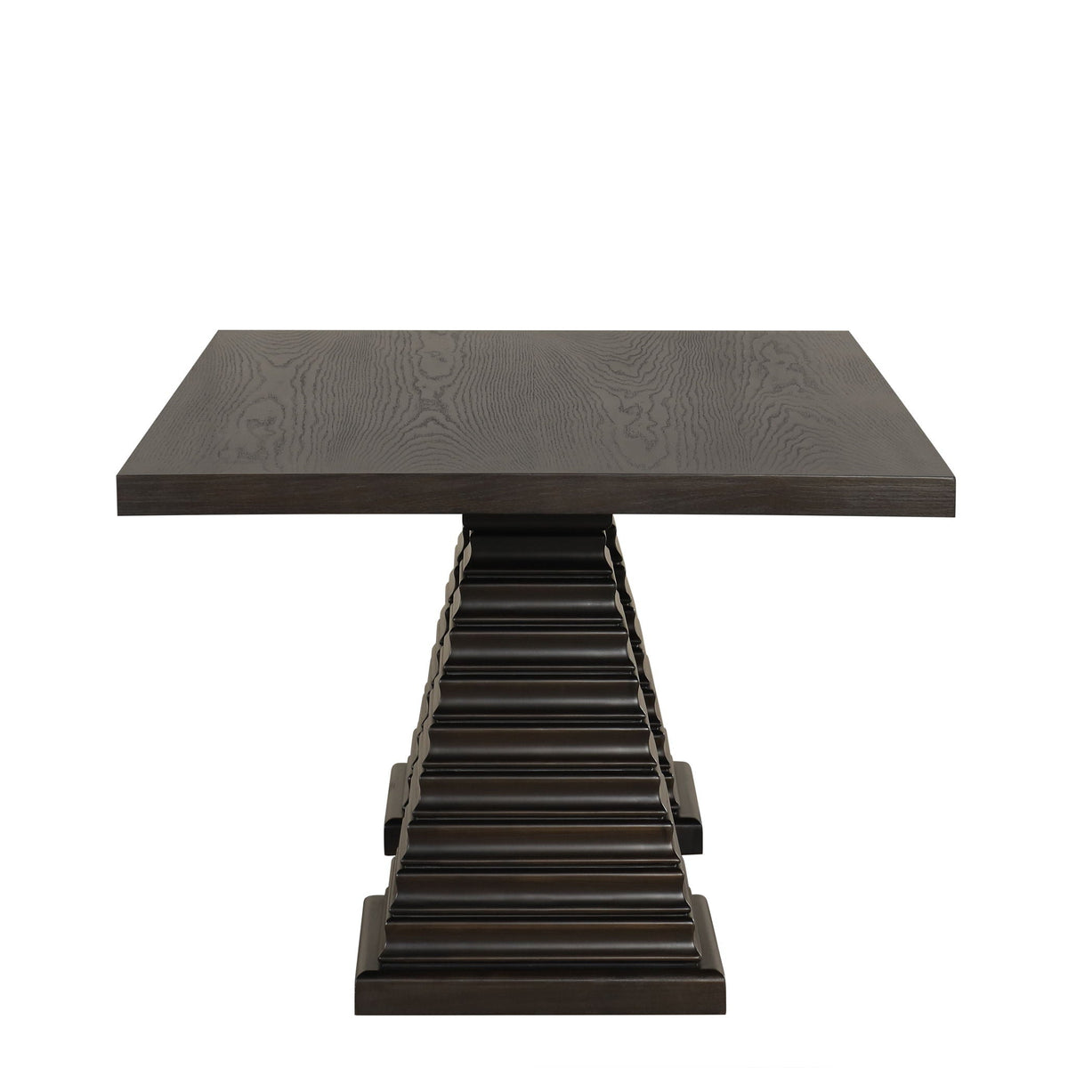 Plateau - 78" Rectangle Dining Table - Top & Base - Rustic Espresso