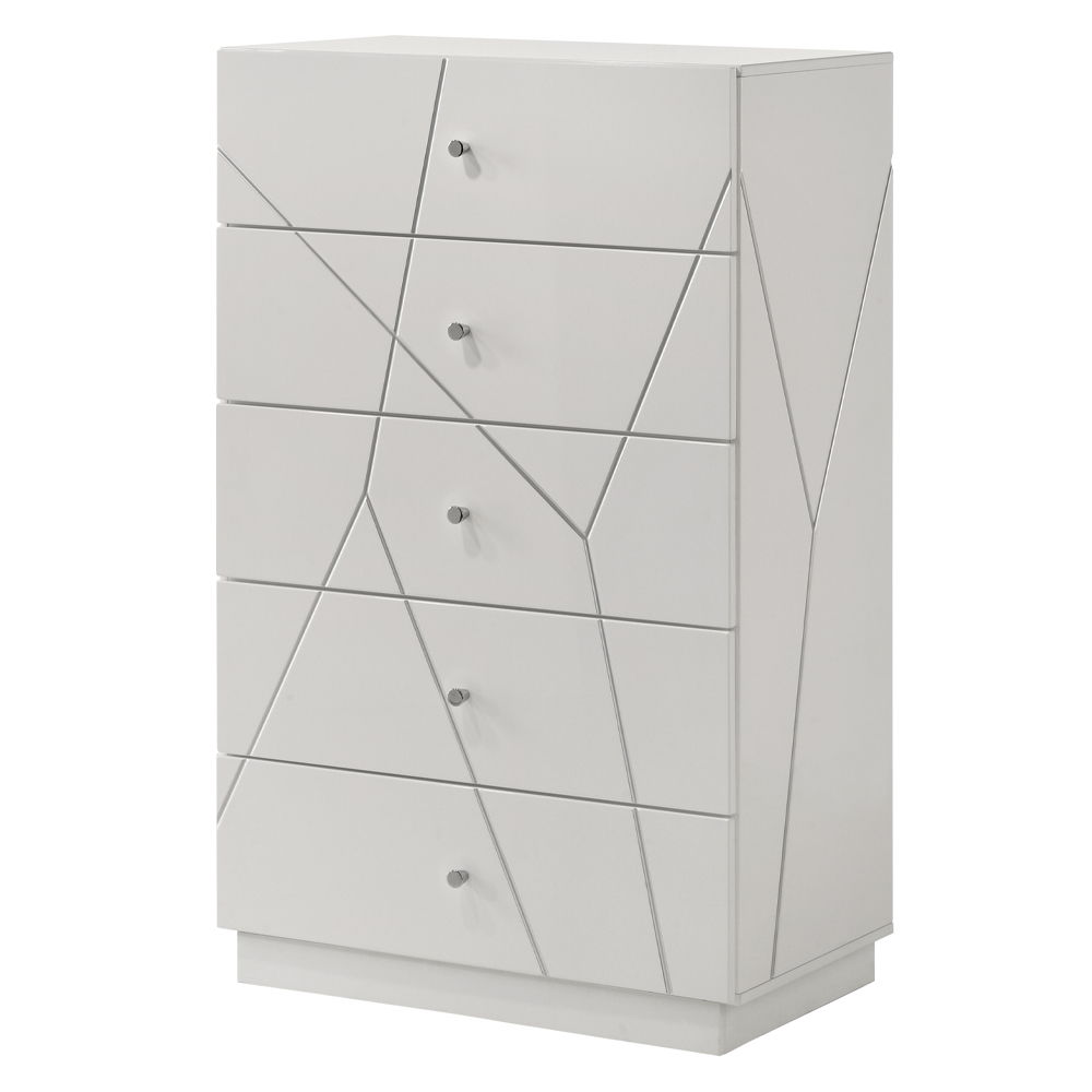 Esther - Chest - White / Silver