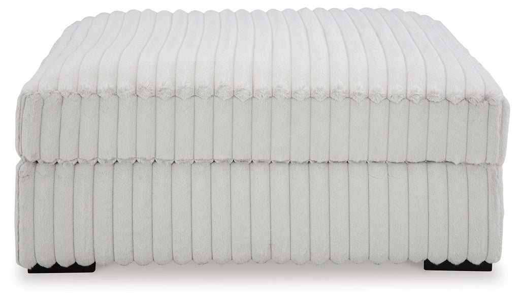 Stupendous - Oversized Accent Ottoman - Alloy
