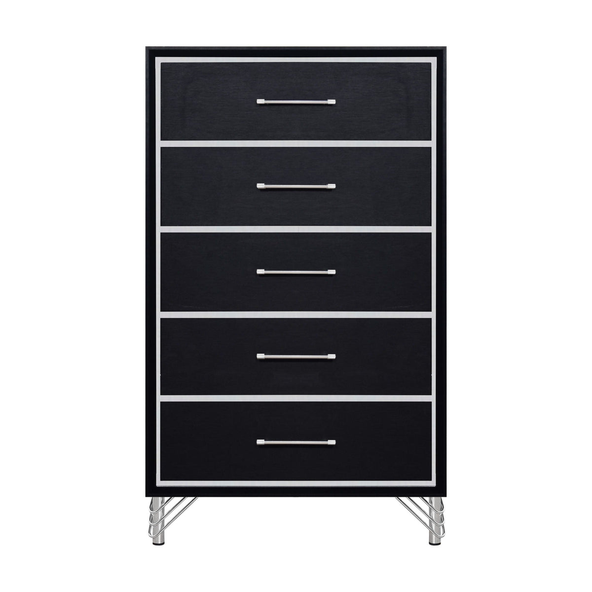 Ava - 5 Drawer Chest - Ebony