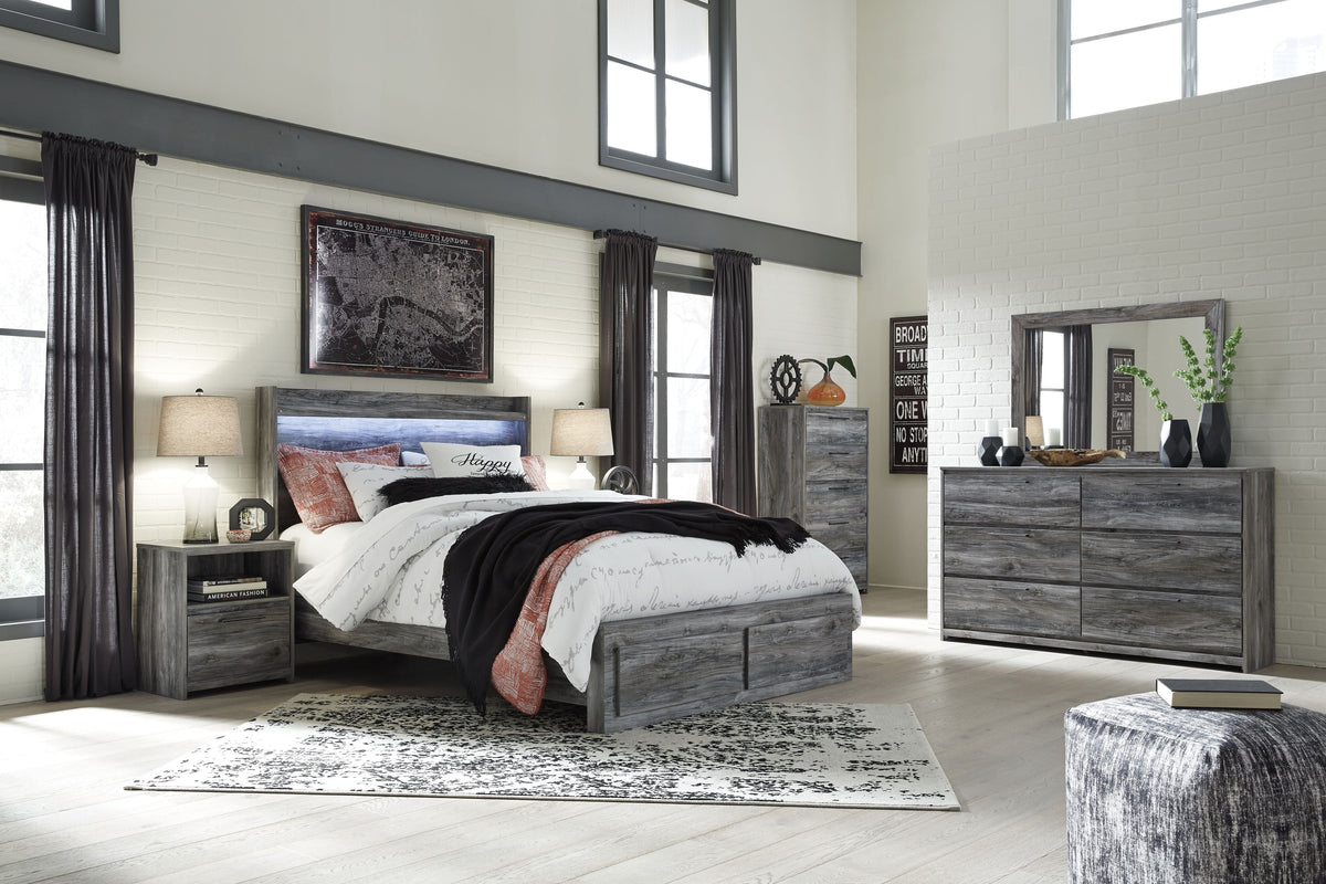 Baystorm - Panel Bedroom Set - Gray