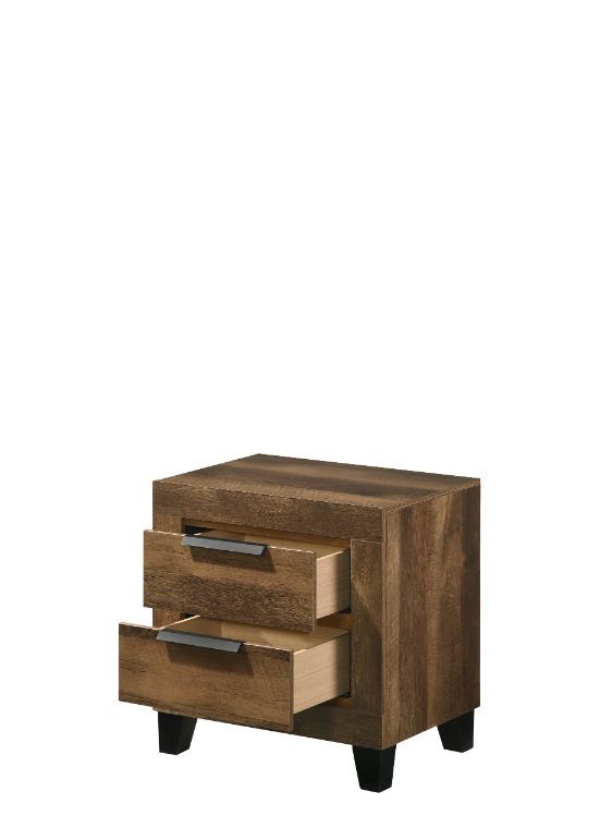 Morales - Nightstand - Rustic Oak