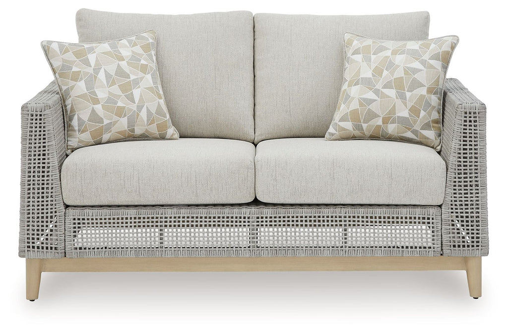 Seton Creek - Loveseat With Cushion - Gray