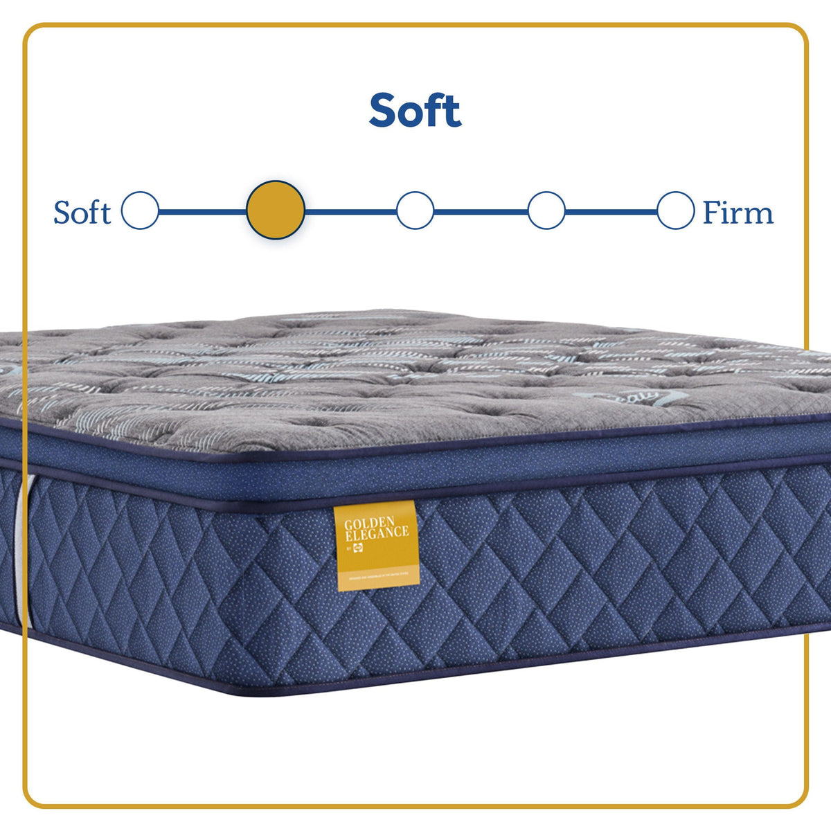 Golden Elegance - Bridgerton Soft Euro Pillow Top Mattress