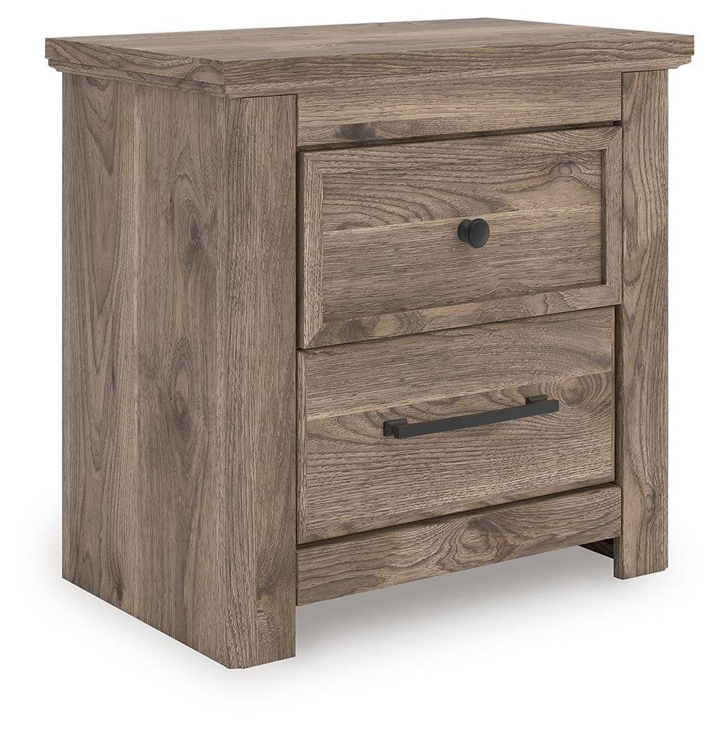 Rusticott - Two Drawer Night Stand - Brown