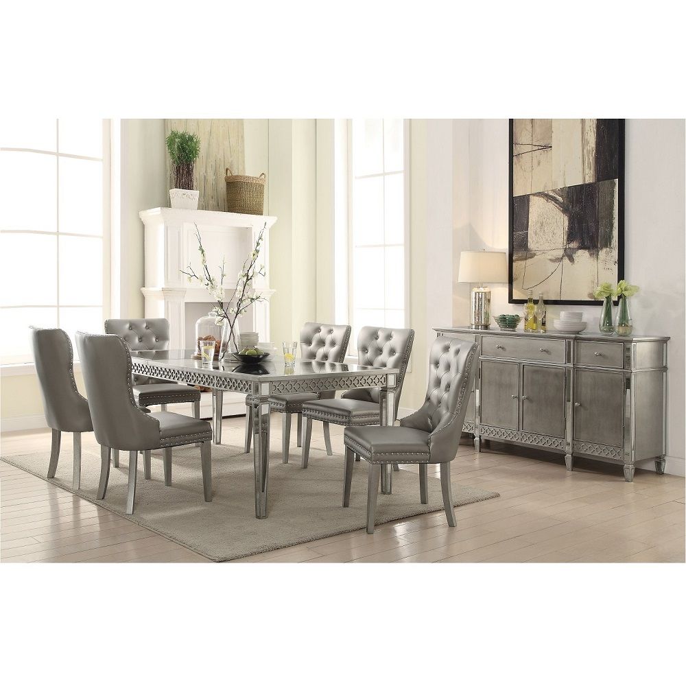 Kacela - Dining Table - Mirrored & Champagne