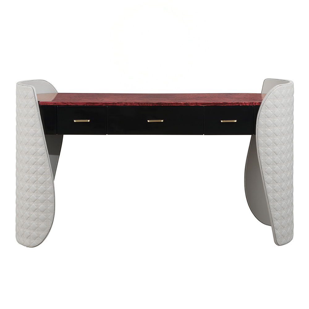 Jamonica - Vanity Desk - Gray & Dark Brown