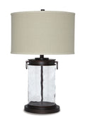 Tailynn - Glass Table Lamp  - Clear / Bronze Finish