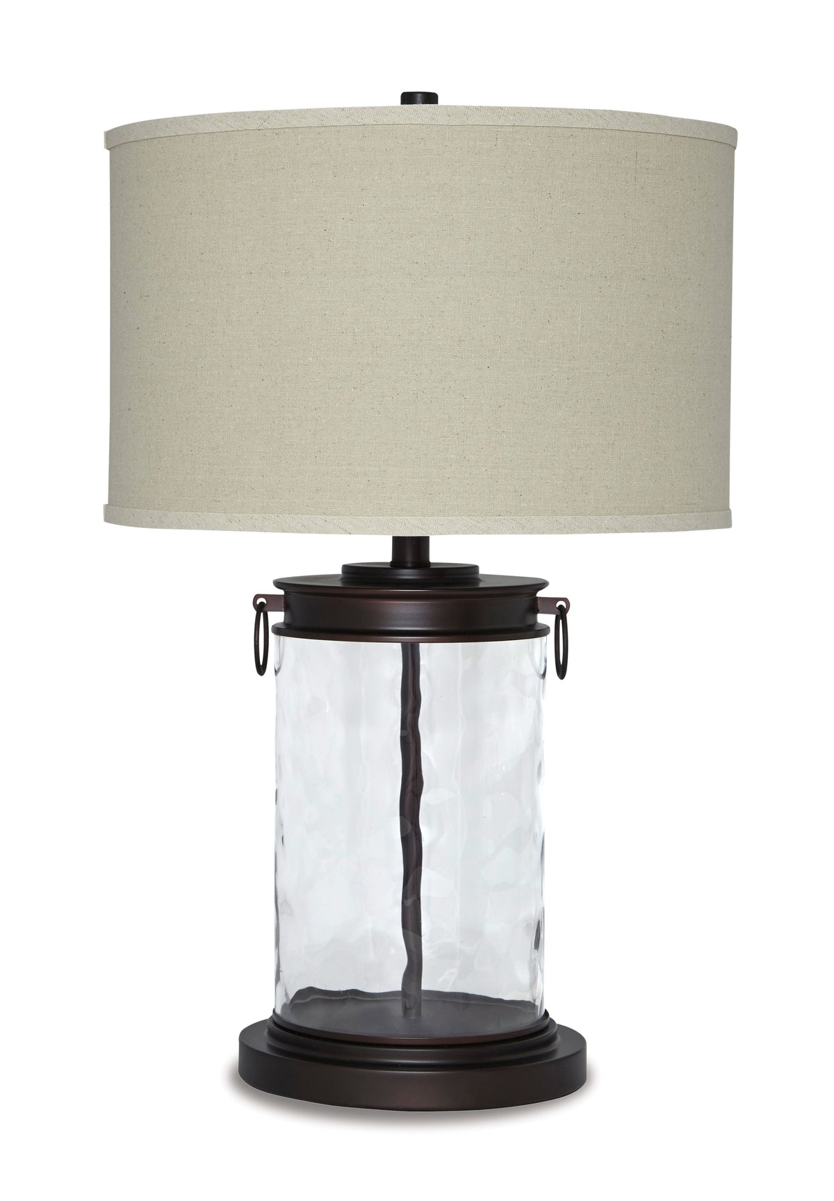 Tailynn - Glass Table Lamp  - Clear / Bronze Finish