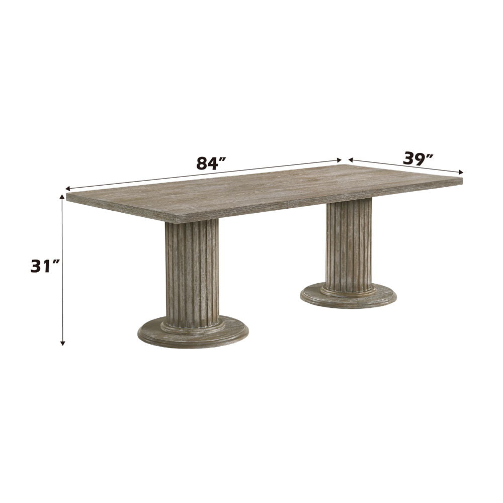 Gabrian - 31" Dining Table - Reclaimed Gray