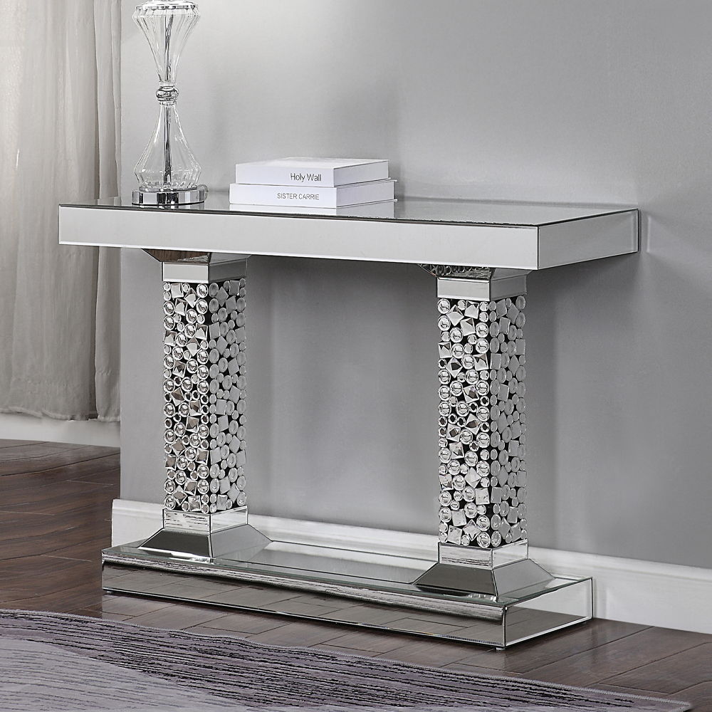Kachina - Console Table - Mirrored & Faux Gems