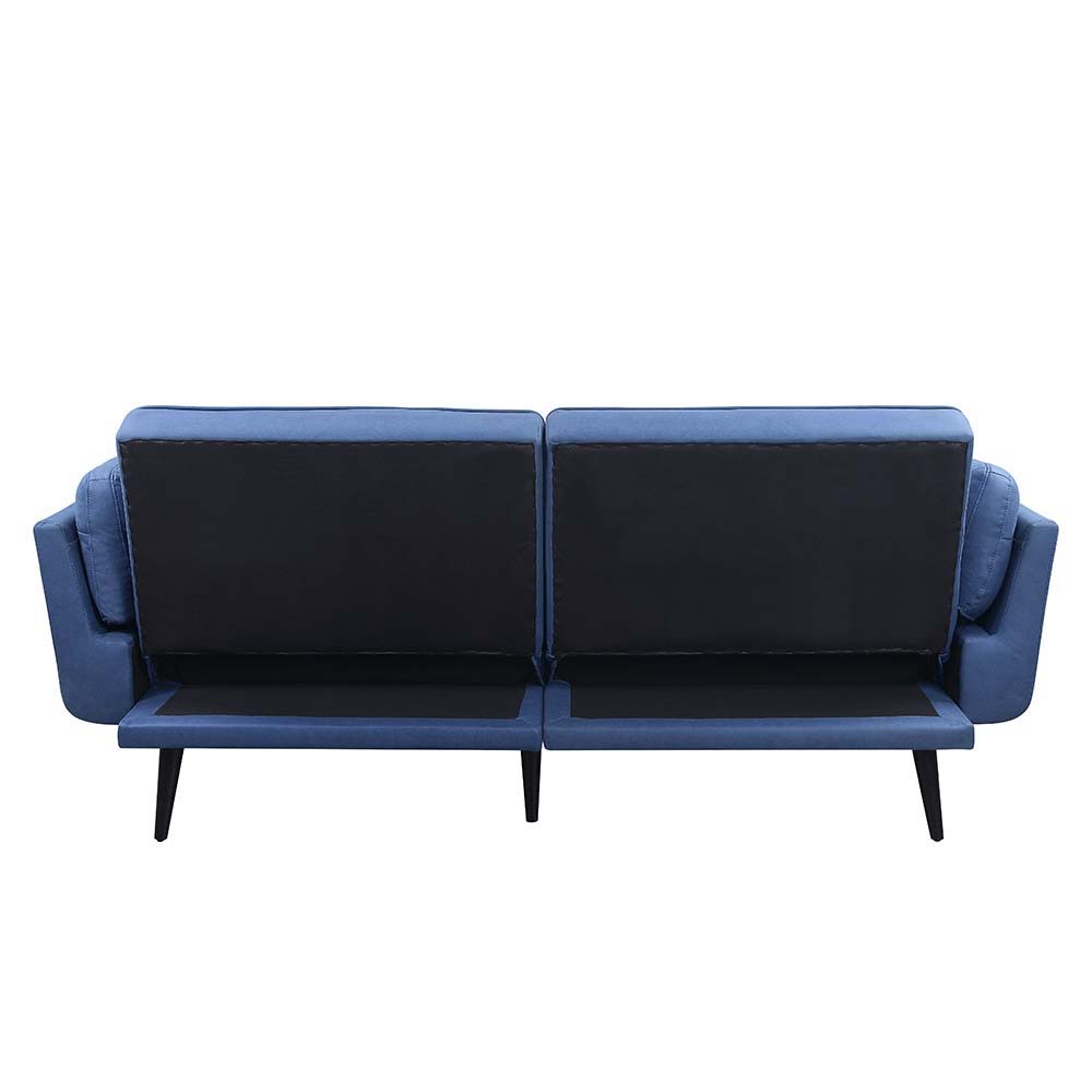 Nafisa - Adjustable Sofa & Ottoman - Blue Fabric