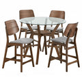 Oscar - Round Glass Counter Table Set