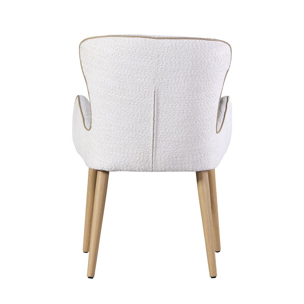 Adalynn - Side Chair (Set of 2) - Beige Boucle & Oak