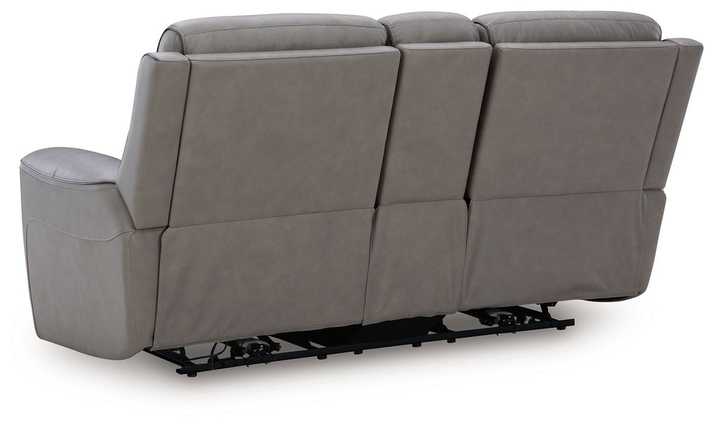 5Z-Comfort - Relaxation - Power Reclining Loveseat with Console / Adj Headrest