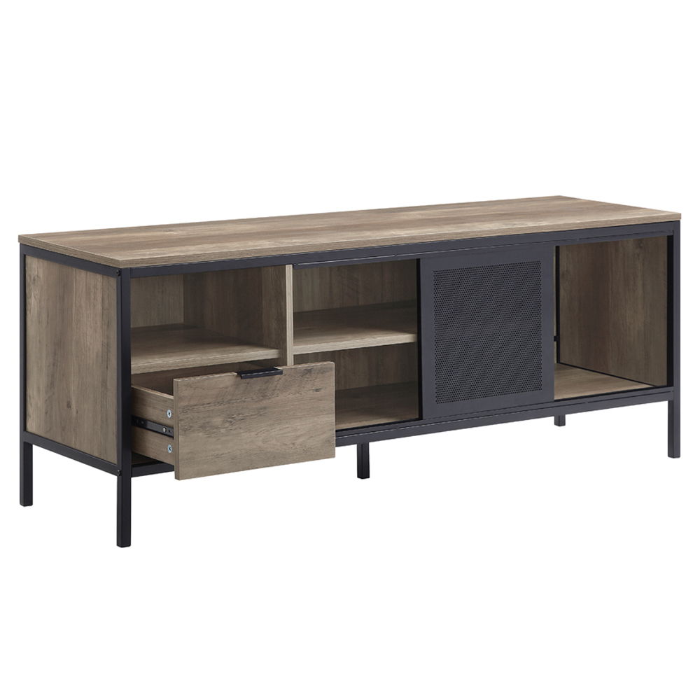 Nantan - 21" TV Stand - Rustic Oak & Black