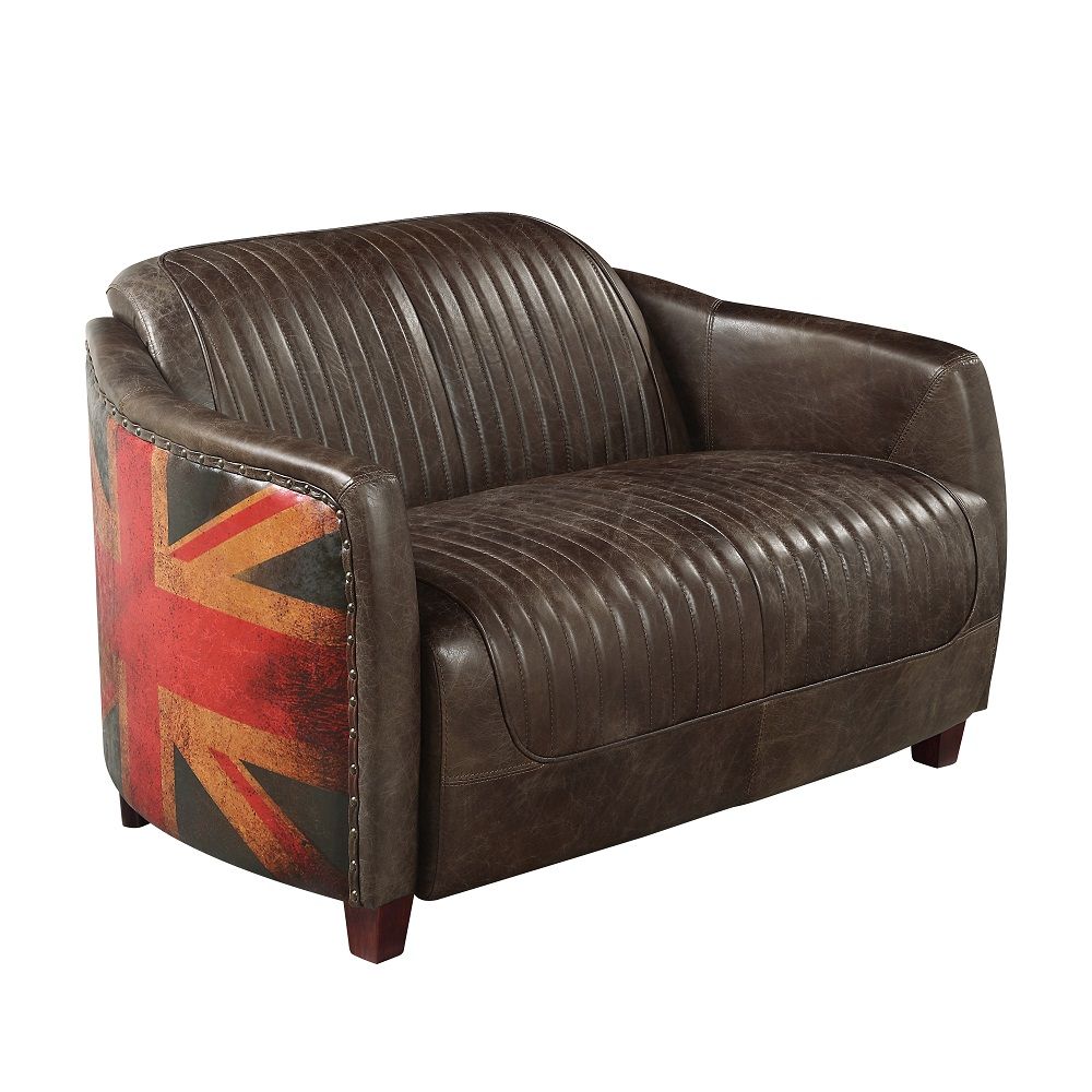 Brancaster - Loveseat - Antique Slate Top Grain Leather